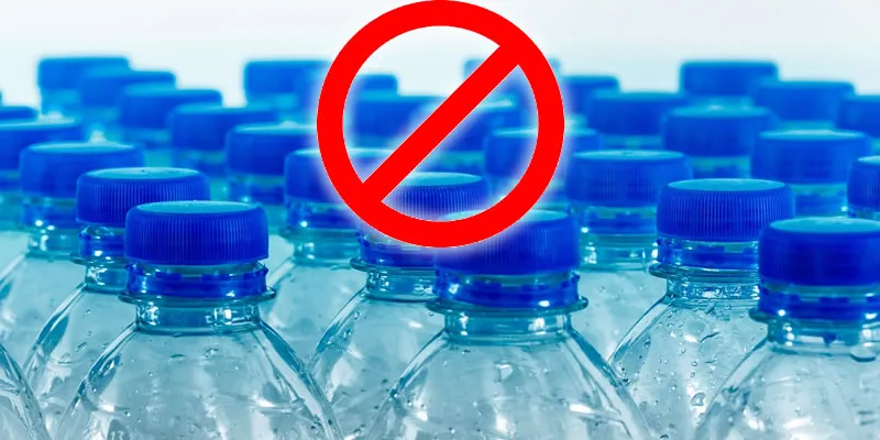 aeropuerto prohíbe agua en botellas de plástico